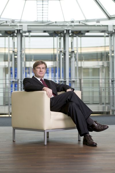 Michael Kleinemeier, SAP-Manager und Mitglied des Bitkom-Präsidiums: „Vor einem Jahr war Industrie 4.0 noch ein sehr erklärungsbedürftiger Begriff – in kurzer Zeit hat er sich etabliert, sowohl im allgemeinen Sprachgebrauch wie in der praktischen Umsetzung.“ (Bild: SAP)