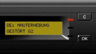 On-Board Unit für die Mauterhebung: Das Bundesamt für Logistik und Mobilität (BALM) hat jetzt erstmals eine Zahlung an den Verband Camion Pro geleistet. (Bild: Camion Pro)