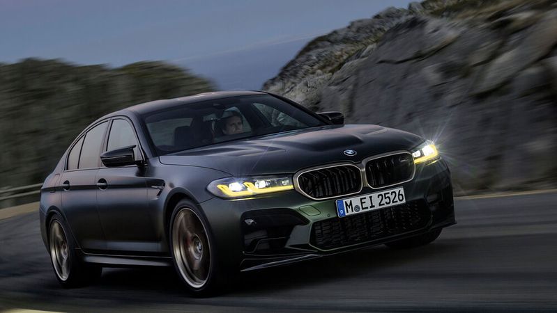 Der neue M5 CS kostet stolze 180.400 Euro.(Bild:  Auto-Medienportal.Net/BMW)