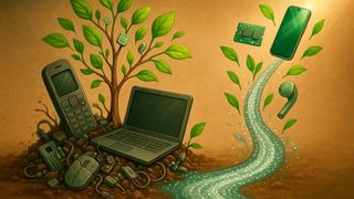 Elektroschrott recyceln lohnt sich, denn die alten Geräte enthalten wertvolle Ressourcen. (Bild: Dall-E / KI-generiert)