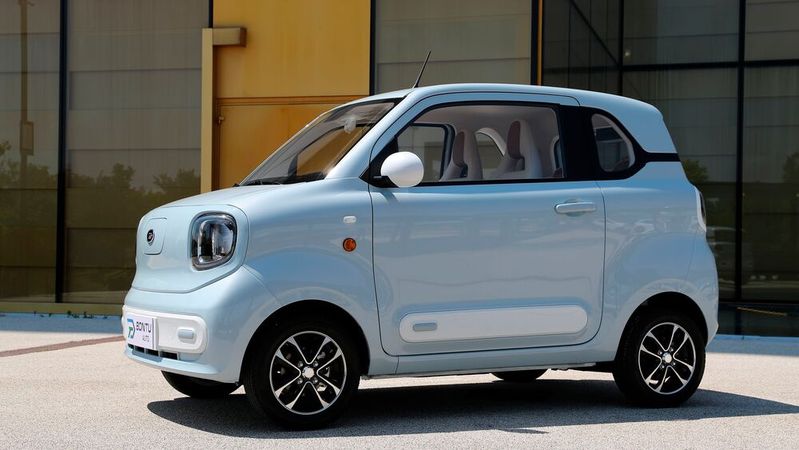Der BTE 05 des chinesischen Herstellers Bontu ist ein mit erstaunlich viel Sicherheitsausstattung konzipierter L7e-Stromer.(Bild:  Bontu)