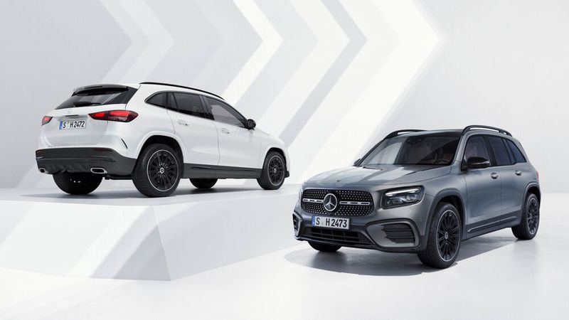 Die beiden SUVs GLA und GLB profitieren ebenfalls von dem Update. (Bild: © Mercedes-Benz AG)