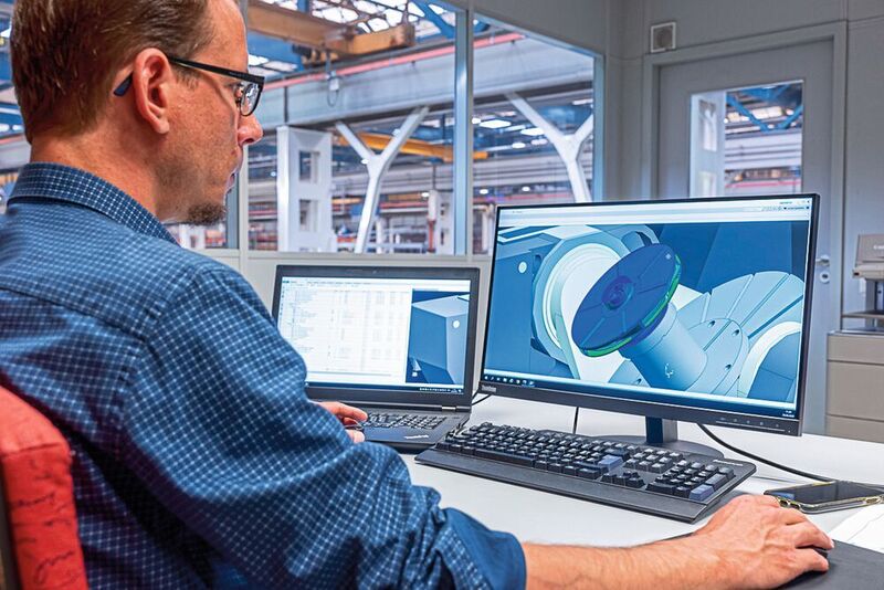 Sulzer setzt in der CAD-Konstruktion und CAM-Programmierung auf Siemens NX. Schon hier muss in der additiven Fertigung ein Umdenken stattfinden, um optimale Ergebnisse zu erreichen. (Jens Ellensohn Fotografie)