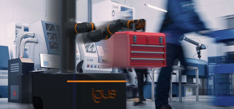 Igus startet eine neue Serie kostengünstiger mobiler AGVs und AMRs für Bildung, Logistik und Service mit dem Ziel, mobile Robotiksysteme für KMU erschwinglich zu machen. (Bild:  Igus)