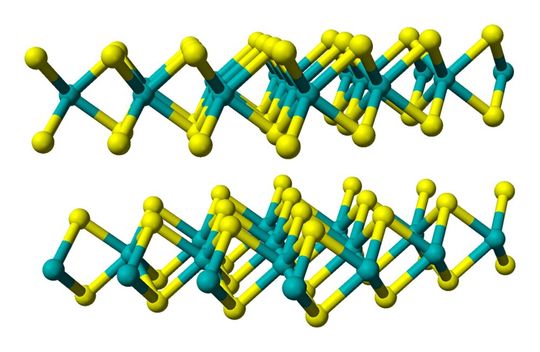 Internal structure of molybdenum disulfide, a 2D semiconductor.(Source:   / CC0)