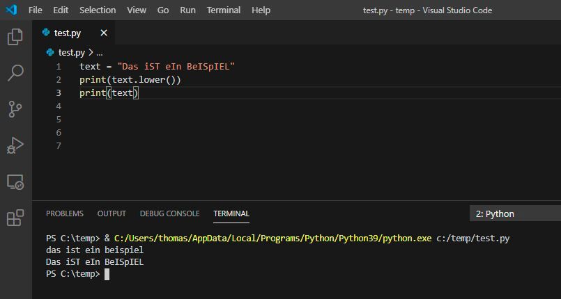 Funktionen und Methoden in Python