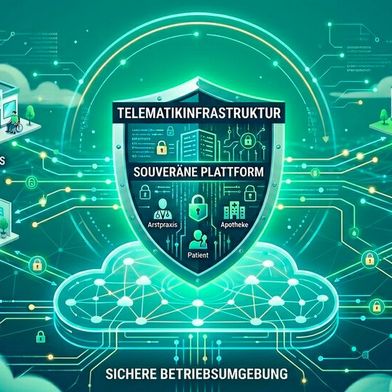Auch Fachdienste wie das E-Rezept sollen auf eine gemeinsame, leistungsfähige Plattform zugreifen. (Bild: Gemini / KI-generiert)
