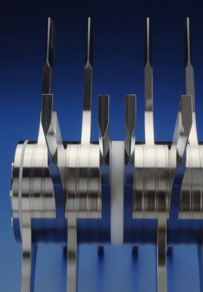 The same rotor can both be used with either hammers or knives, simply by turning it over. (Pictures: Frewitt) (Archiv: Vogel Business Media)