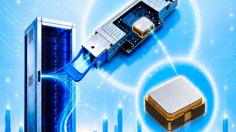 TXC adressiert mit 312,5-MHz-Oszillatoren unter anderem schnelle optische Verbindungen in KI-Rechenzentren. Mit steigenden Datenraten wachsen dort auch die Anforderungen an Jitter und Frequenzstabilität.(Bild:  TXC)