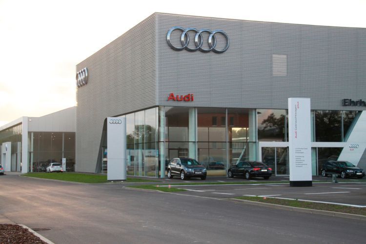 Der neue Terminal grenzt an den VW-Standort (im Hintergrund) der Ehrhardt AG in Arnstadt an. (Foto: Ehrhardt AG)