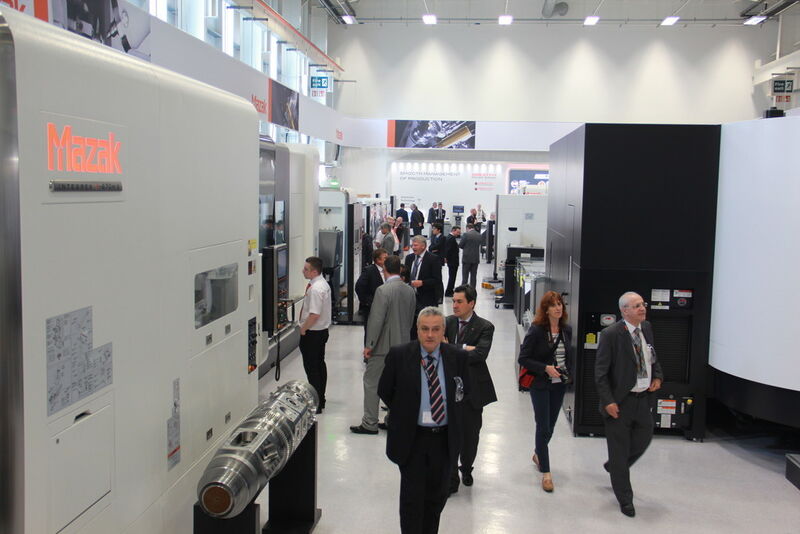 Mazak's Open House at the company's European headquarters in the UK. (Source: Kroh)