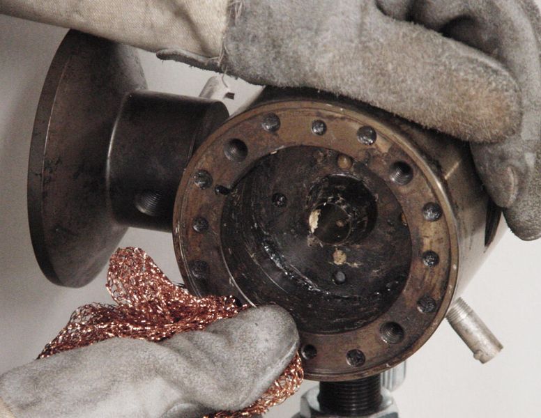 Examine all surfaces for any irregularities such as burrs and scratches, since these must be repaired before the head is reassembled.  (Source: Guill)