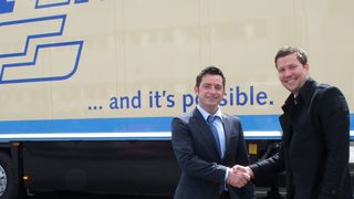 Thomas Menzel, Leiter Zentraleinkauf bei der Nagel-Group, und Marcel Wendt,Fachbereichsleiter Logistik bei Prego Services. (Bild: Nagel Group)