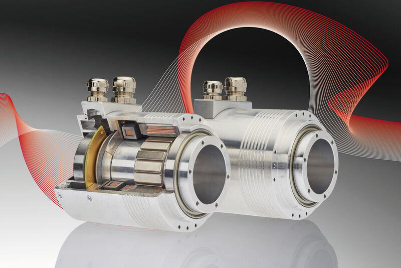 Die kompakten Hohlwellenmotoren der RD-Baureihe auf Basis der bewährten Stator-Rotor-Einbausätze zeichnen sich durch maximalen Hohlwellendurchmesser und branchenführende Leistungsdichte aus. (TQ-Systems GmbH)