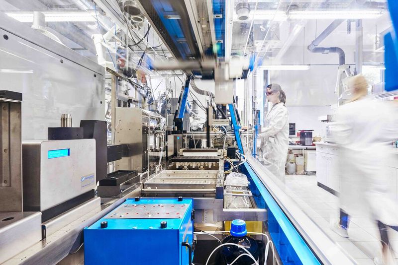 An der Universität Jena untersuchen Syntheseroboter das Recycling von Polymeren.  (Bild: Anna Schroll)