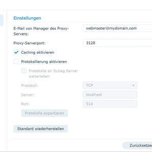 Konfigurieren des Proxy-Servers auf einem Synology-NAS.(Bild:  Joos)