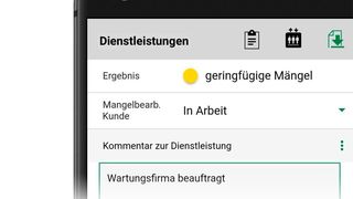 Der Status der Mängelberichte steht auch mobil zur Verfügung. (Bild: Dekra)