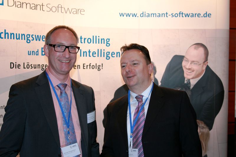 Freuten sich über die Partnerschaft mit MKS: Michael Wiegelmann und Alexander Mosch von Diamant Software (Wolfgang Kühn  )