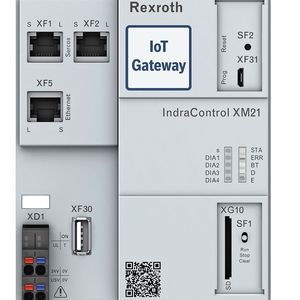 Die auf der Industrie-Hardware XM21 installierte Softwareplattform IoT Gateway bindet bestehende Maschinen und Anlagen an On-Premises- und Cloud-Plattformen an. Entwickler können das vorinstallierte App-Angebot für Daten­erfassung, -bearbeitung und -transfer mithilfe eines Software Development Kit (SDK) ergänzen. 