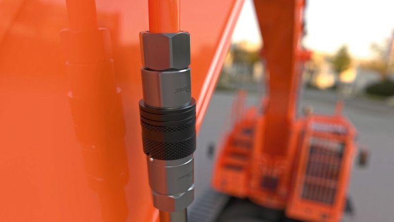 Für hydraulische Anwendungen entwickelt: Die neuen Flat-Face-Kupplungen von Weh.(Bild:  WEH GmbH Verbindungstechnik)