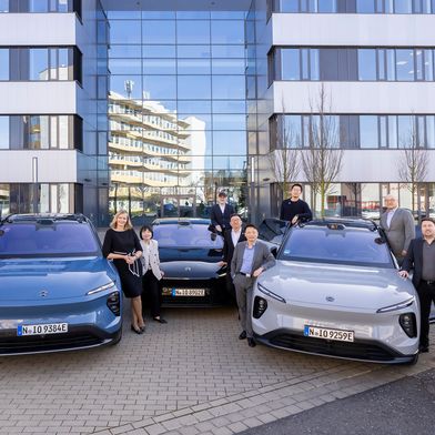 Die Partnerschaft von Nio und BASF Coatings konzentriert sich auf Außenbeschichtungen für Nios Elektrofahrzeuge. (Bild: MünsterView/ Heiner Witte)