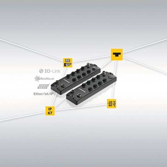 Der neue IO-Link Master der Efficiency Line ermöglichen die effiziente Umsetzung IO‑Link‑basierter Automatisierungskonzepte.(Bild:  Turck)