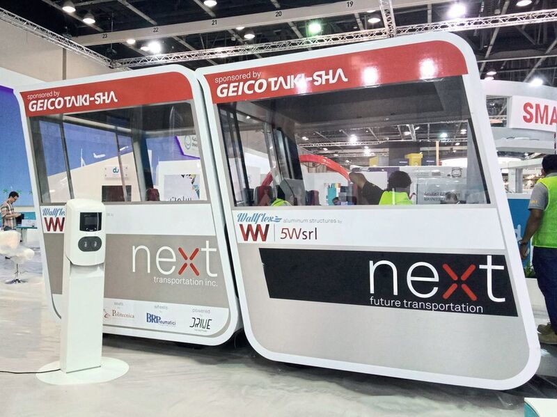 Die Prototypen von Next Future Transportation: Batterien treiben die Pods an.  (Next Future Transportation)