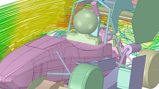 Discovery Live liefert sekundenschnell aussagekräftige Informationen über das physikalische Verhalten von Produktentwürfen.  (HAWKS Racing)