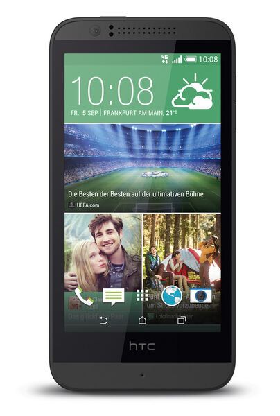 Das HTC Desire 501 ist in zwei Farben ab 199 Euro erhältlich, hier in Meridian Grey. (Bild: HTC)