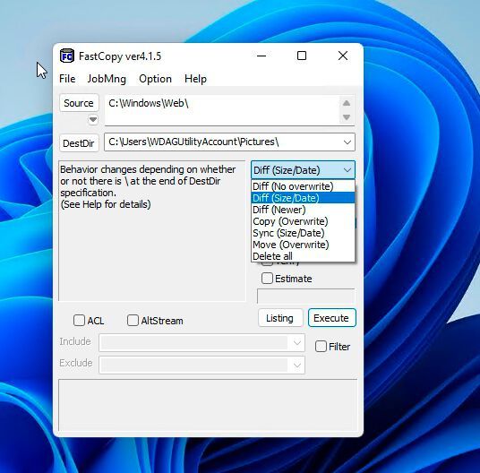 Die grafische Oberfläche von FastCopy zur Installation von Dateien. (Bild: Joos (Screenshot))