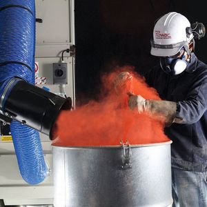 Entstauber saugen Schwebstaub direkt an der Entstehungsstelle ab.(Bild:  Ruwac)