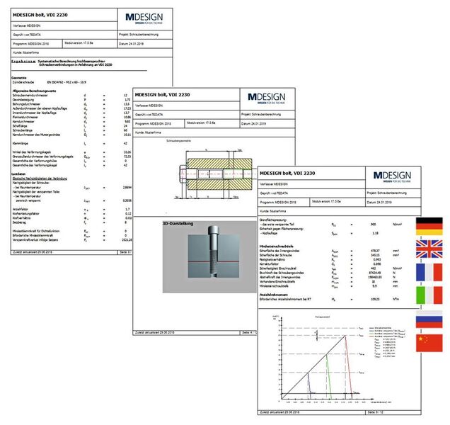 Die Dokumentationspflicht steigt. Maschinenbauer müssen die Eignung von Schraubenverbindungen für die jeweilige Anwendung nachweisen. MDesign bolt hilft bei dieser Aufgabe. (MDesign)