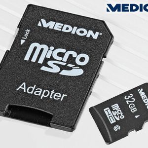 Nur in den Süd-Filialen gibt es eine Micro-SDHC-Speicherkarte (Class 10).