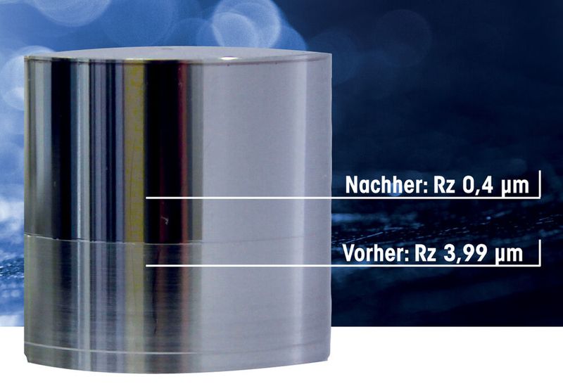 Ein Probewerkstück nach der Bearbeitung mit einem Zeus-Diamant-Glättwerkzeug von Hommel+Keller. (Bild: Hommel+Keller)