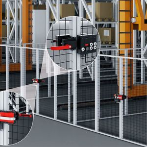 Die MGB2 von Euchner mit dem Submodul CKS2 ist für den Einsatz in großen Logistikanlagen attraktiv.(Bild:  Euchner GmbH & Co. KG)