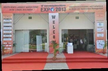 The entrace of the exposition (Picture: Indian Water Expo)