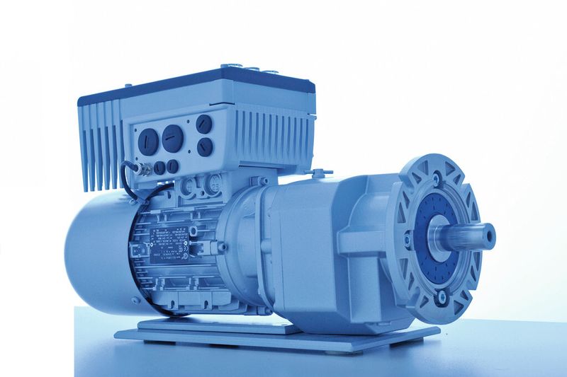 Durch dezentrale Umrichter, wie hier die Baureihe SK 200E auf einem Getriebemotor, ließ sich der Aufwand bei der elektrischen Installation verringern. (Bild: Getriebebau Nord)