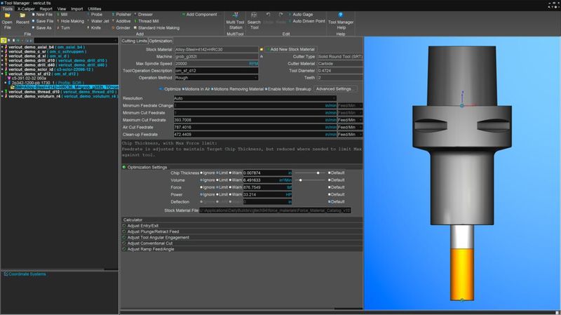 All Vericut users, even those without the Force module, can benefit from the enhancements to optimisation in Vericut 9.4.  (Source: CG Tech)
