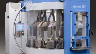 Rotaflex DV heiß eine modular aufgebaute Rundtransfermaschine von Technica. Bild: Technica (Archiv: Vogel Business Media)