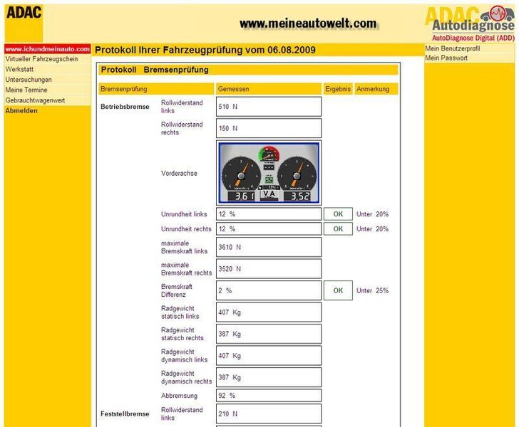 ADAC-Mitglieder erhalten Prüfberichte online über die Website von meineautowelt.com. (Archiv: Vogel Business Media)
