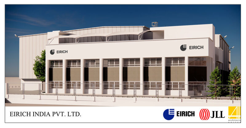 So wird der neue Eirich-Standort in Chakan (Indien) einmal aussehen, wenn er den Betrieb aufnimmt. Ab Mitte 2023 plant man den Start der Produktion von Maschinen und Anlagen.