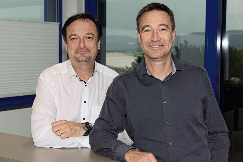 De g. à d. : Christophe et Philippe Rérat, co-directeurs du groupe Recomatic. (Groupe Recomatic)