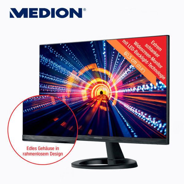 Das Display Medion Akoya P55830 hat einen dynamischen Kontrast von 5.000.000:1. (Bild: Aldi Nord)