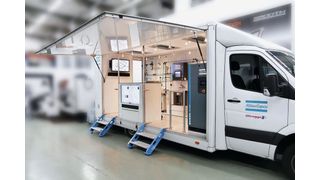 Der Druckluftspezialist Oltrogge besucht Kunden mit einem Showtruck. (Oltrogge)