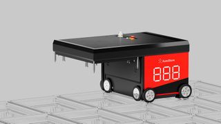 Autostore stellt für sein automatisches Kleinteilelager und als Nachfolger des bewährten R5-Transportroboters den neuen R5 Pro vor, der mit einem Lithium-Titanat-Oxid-(LTO-)Akku auf dem Grid unterwegs ist. (Bild: Autostore)