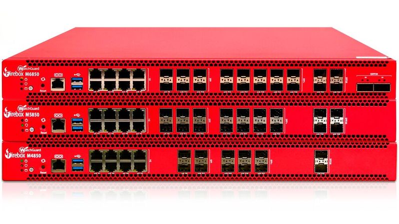 Die Firebox M4850, M5850 und M6850 bilden Watchguards neue Hochleistungs-Rackmount-Familie für Campus-Netzwerke, verteilte Unternehmensumgebungen und Rechenzentrumsperipherie.(Bild:  Watchguard)