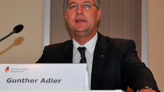 Key Note-Speaker Staatssekretär Gunther Adler (BMUB) sieht sein Ministerium als Wegbegleiter von GWP. (GWP)