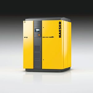 Hohe Effizienz und geringer Platzbedarf – damit glänzen die Schraubengebläse der EBS-Serie. (Bild:  Kaeser)