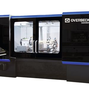 Overbeck, die deutsche Tochtergesellschaft, präsentiert die hochpräzise Innen-, Außen-, Plan- und Unrund Schleifmaschine ILD-400. Eine flexible Lösung für das Schleifen hochkomplexer Teile, die verschiedene Schleifverfahren in einer Aufspannung erfordern.(Bild:  Danobat)