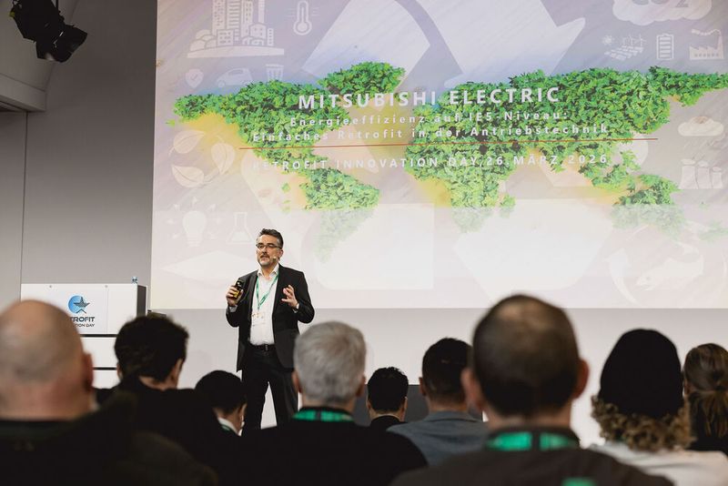 Bei der Antriebstechnik kann nicht nur viel Energie, sondern auch bares Geld eingespart werden, weiß Thomas Droth von Mitsubishi Electric. (Bild: Stefan Bausewein/VCG)